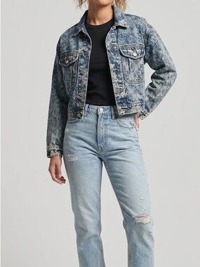 High Sierra Classic vintage Blue Denim Jacket medium
